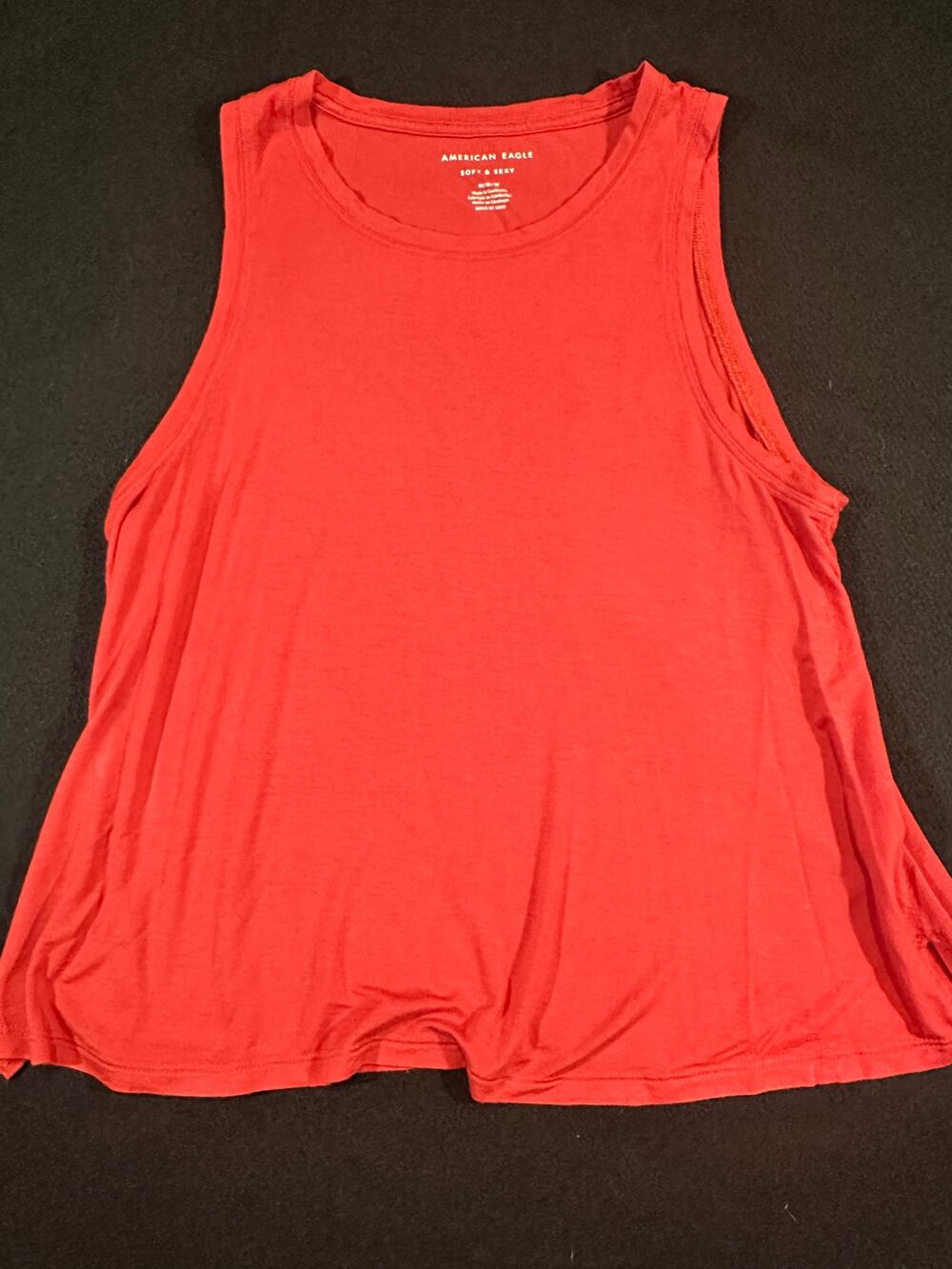 American Eagle Soft & Sexy Red Swing Tank Top Size M Flowy Sleeveless